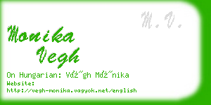 monika vegh business card